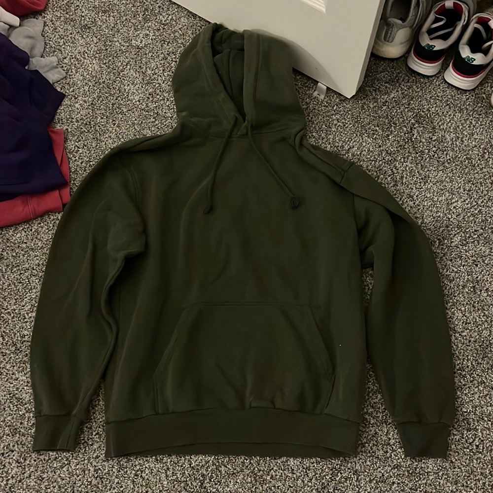 Army green hoodie